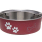 Loving Pets Classic Dog Bowl Merlot, 1ea/MD - Pets Perfect