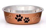 Loving Pets Metallic Dog Bowl Copper, 1ea/SM - Pets Perfect
