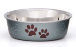 Loving Pets Metallic Dog Bowl Blueberry, 1ea/SM - Pets Perfect