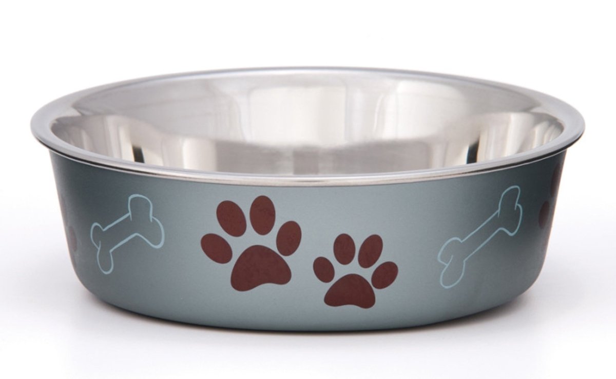 Loving Pets Metallic Dog Bowl Blueberry, 1ea/SM - Pets Perfect