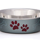 Loving Pets Metallic Dog Bowl Blueberry 1ea/XL - Pets Perfect