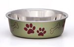 Loving Pets Metallic Dog Bowl Artichoke, 1ea/LG - Pets Perfect