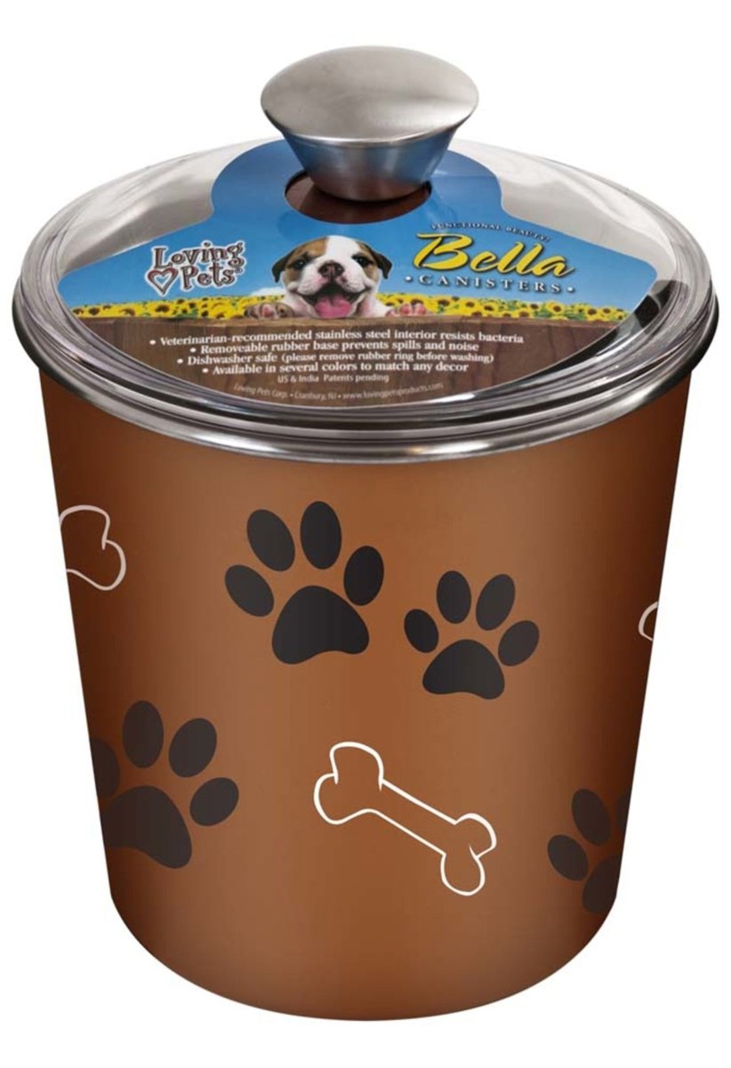Loving Pets Dog Treat Canister Copper