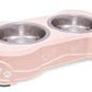 Loving Pets Double Diner Dog Bowl Paparazzi Pink 1ea/MD - Pets Perfect