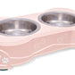 Loving Pets Double Diner Dog Bowl Paparazzi Pink 1ea/MD - Pets Perfect