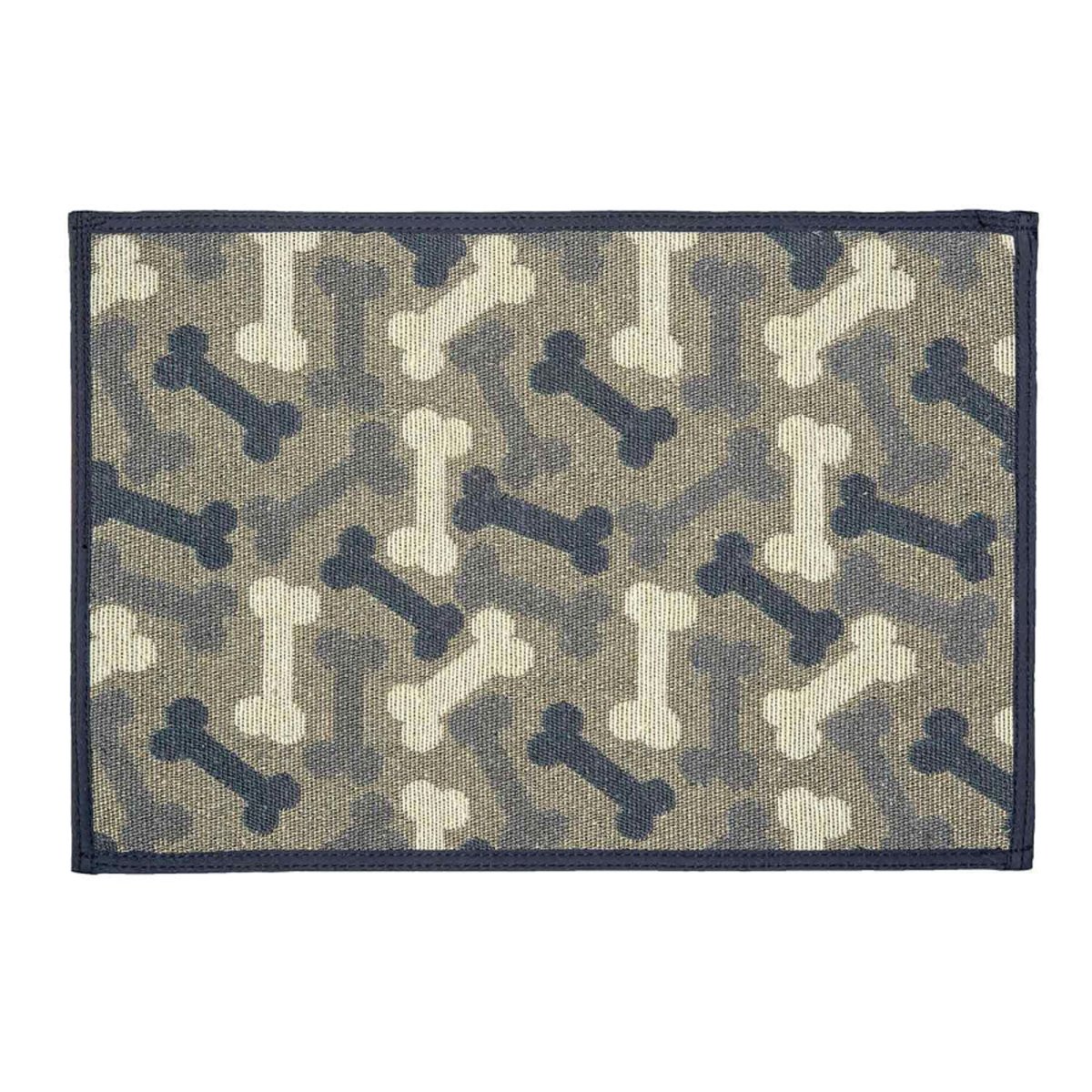 Loving Pets Bella Fashion Mats Bones, Denim, 1ea/One Size - Pets Perfect