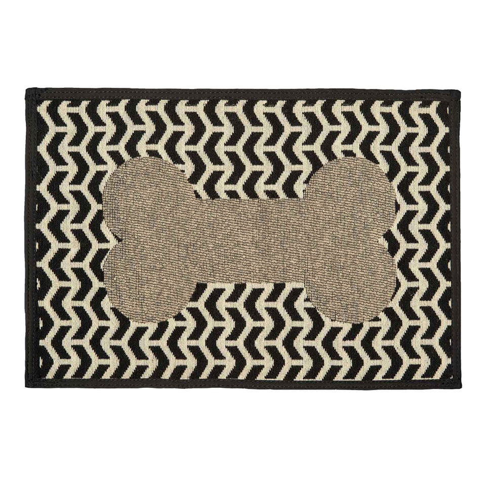 Loving Pets Bella Fashion Mats Geometric Bone, Brown