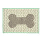 Loving Pets Bella Fashion Mats Geometric Bone, Aqua, 1ea - Pets Perfect
