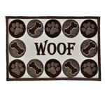 Loving Pets Fashion Mat Woof Chenille MultiColor, 1ea - Pets Perfect