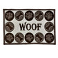 Loving Pets Fashion Mat Woof Chenille MultiColor, 1ea - Pets Perfect