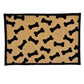 Loving Pets Fashion Dog Mat Dancing Bone Tan, Black, 1ea - Pets Perfect