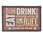 Loving Pets Fashion Mat Dog Day Expressions Brown, White, Tan, 1ea - Pets Perfect