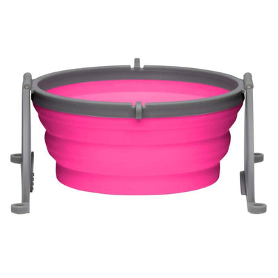 Loving Pets Travel Dog Bowl Pink Large