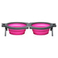 Loving Pets Travel Double Diner Dog Bowl Pink, 1ea/MD