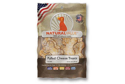 Loving Pets Natural Value Puffed Chips Dog Treats Cheese 1.25 oz