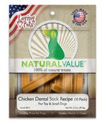 Loving Pets Natural Value Chicken Dental Sticks Dog Treats 3 oz 10 ct, view 2
