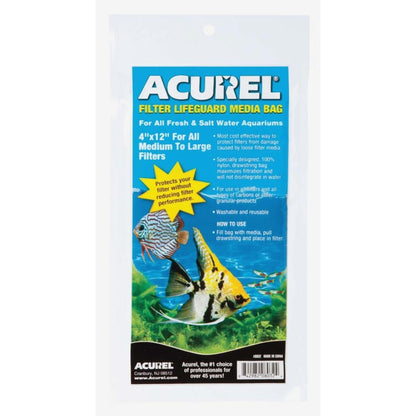 Acurel Filter Lifeguard Media Bag White, 1ea/4 In X 12 in - Pets Perfect
