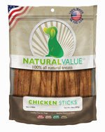 Loving Pets Natural Value Sticks Dog Treats Chicken, 1ea/14 oz - Pets Perfect