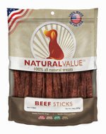 Loving Pets Natural Value Sticks Dog Treats Beef, 1ea/14 oz - Pets Perfect