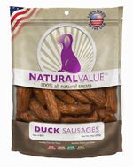 Loving Pets Natural Value Sausages Dog Treats Duck, 1ea/13 oz - Pets Perfect