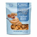 Loving Pets Bone - Shaped Soft Jerky Chicken Peanut Butter Dog Treats 6oz - Pets Perfect