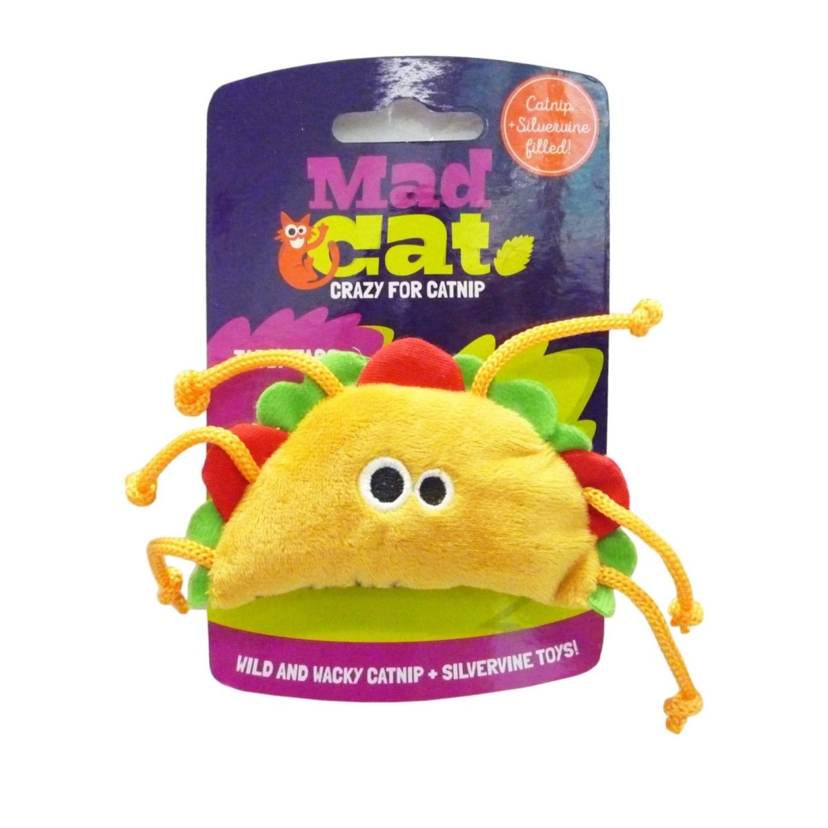 Mad Cat Tabby Taco Cat Toy 1ea/SM - Pets Perfect