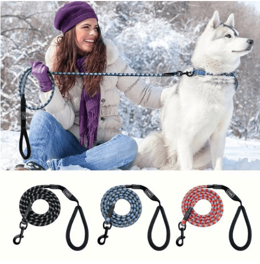 Premium Padded Rope Leash For Dogs Of All Sizes - Pets Perfect