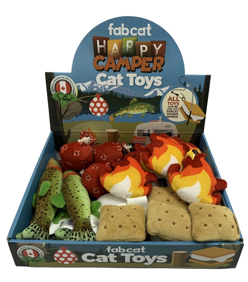 Fabcat Happy Camper 25 Piece Display - Pets Perfect