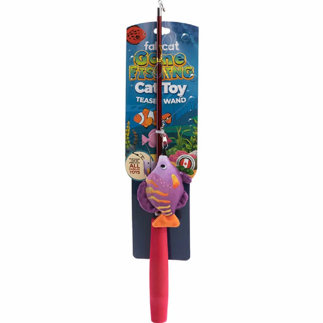 Fabcat Teaser Gone Fishing Fish - Pets Perfect
