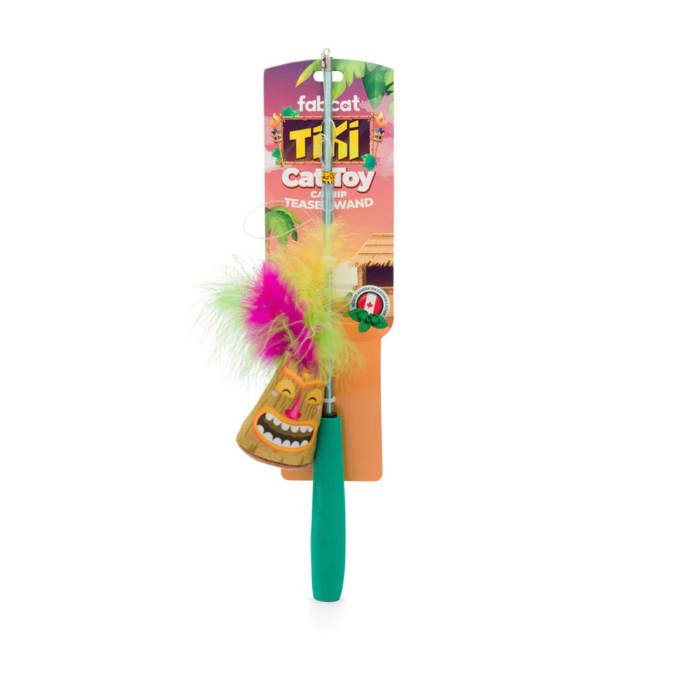 FabDog Fabcat Teaser Tiki Cat Toy