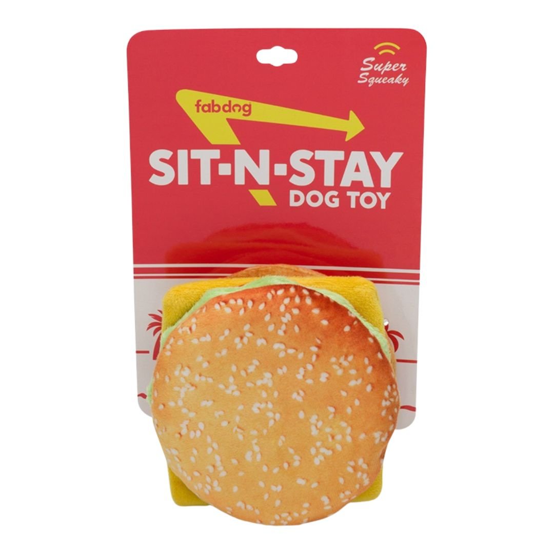 Fabdog Sit N Stay Cheeseburger - Pets Perfect