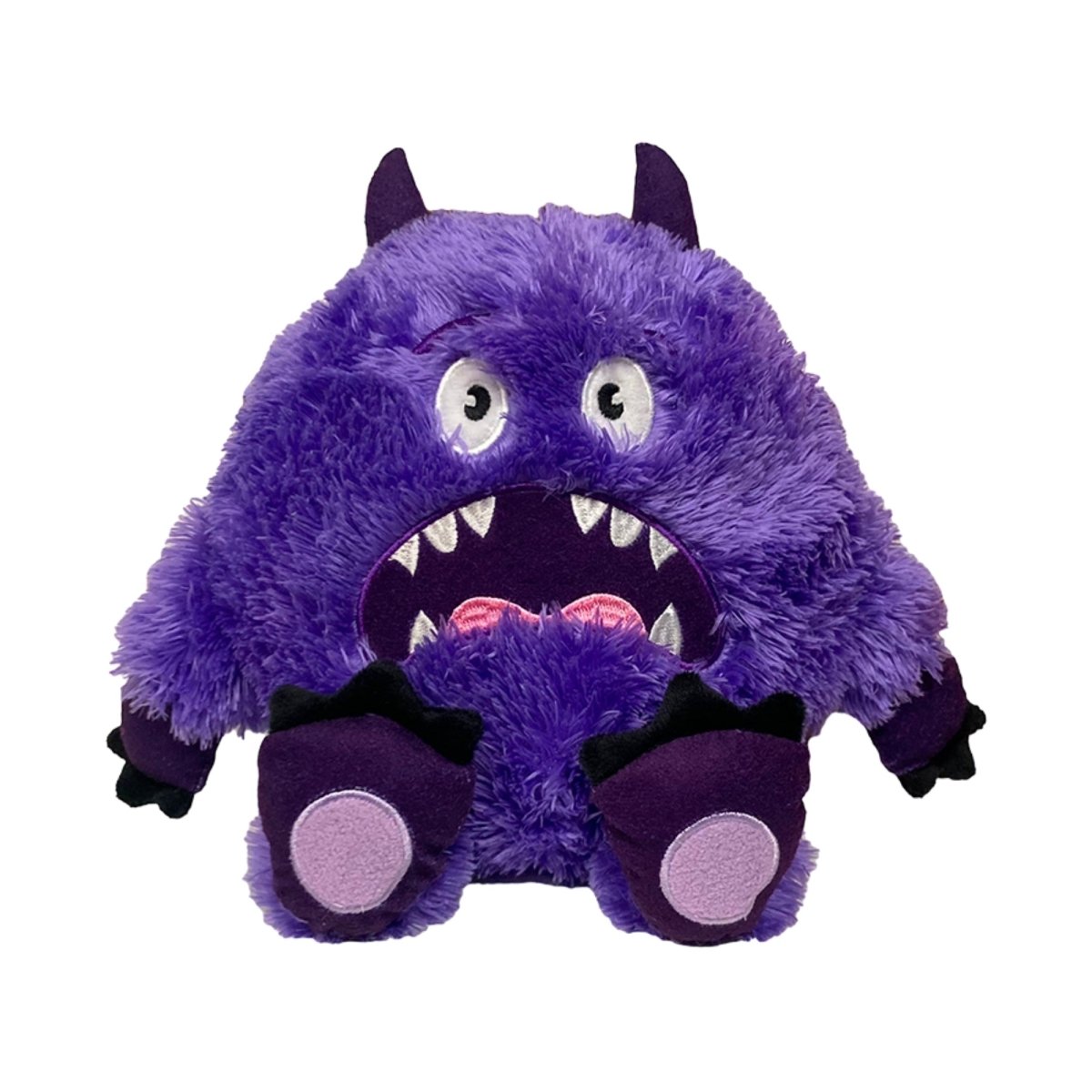 Fabdog Dog Fluffy Monster Purple Medium - Pets Perfect