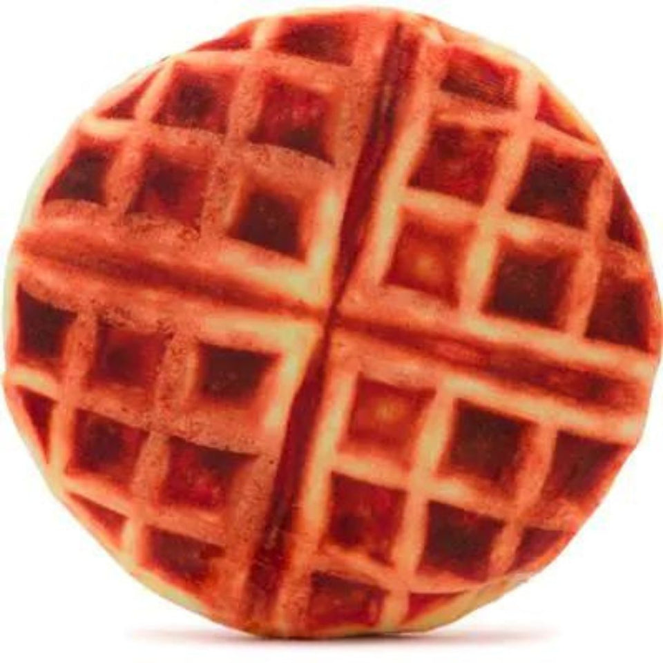 FabDog Beggo Waffle Dog Toy - Stuffing-Free Squeaky Plush, view 2