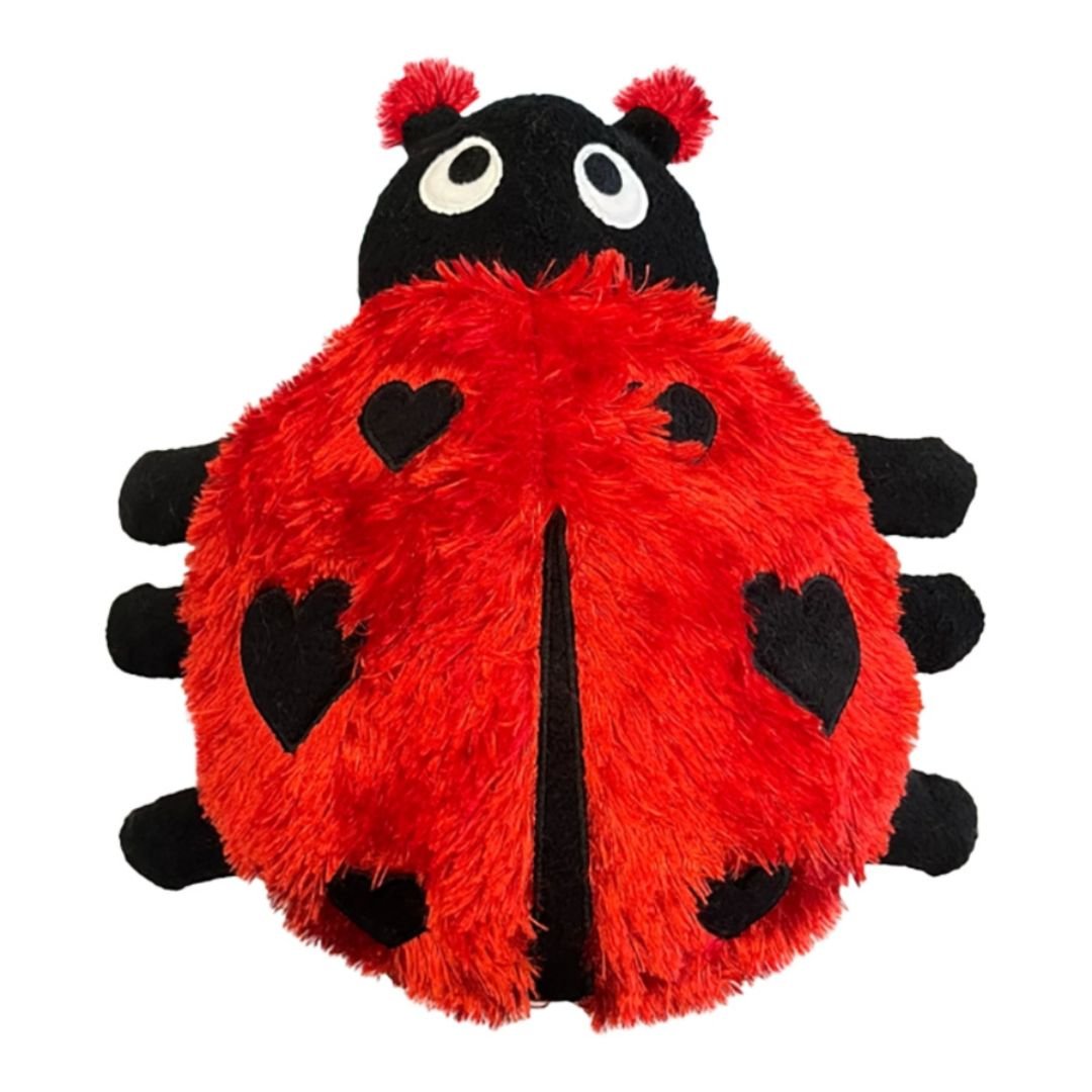 Fabdog Fluffy Ladybug Medium - Pets Perfect