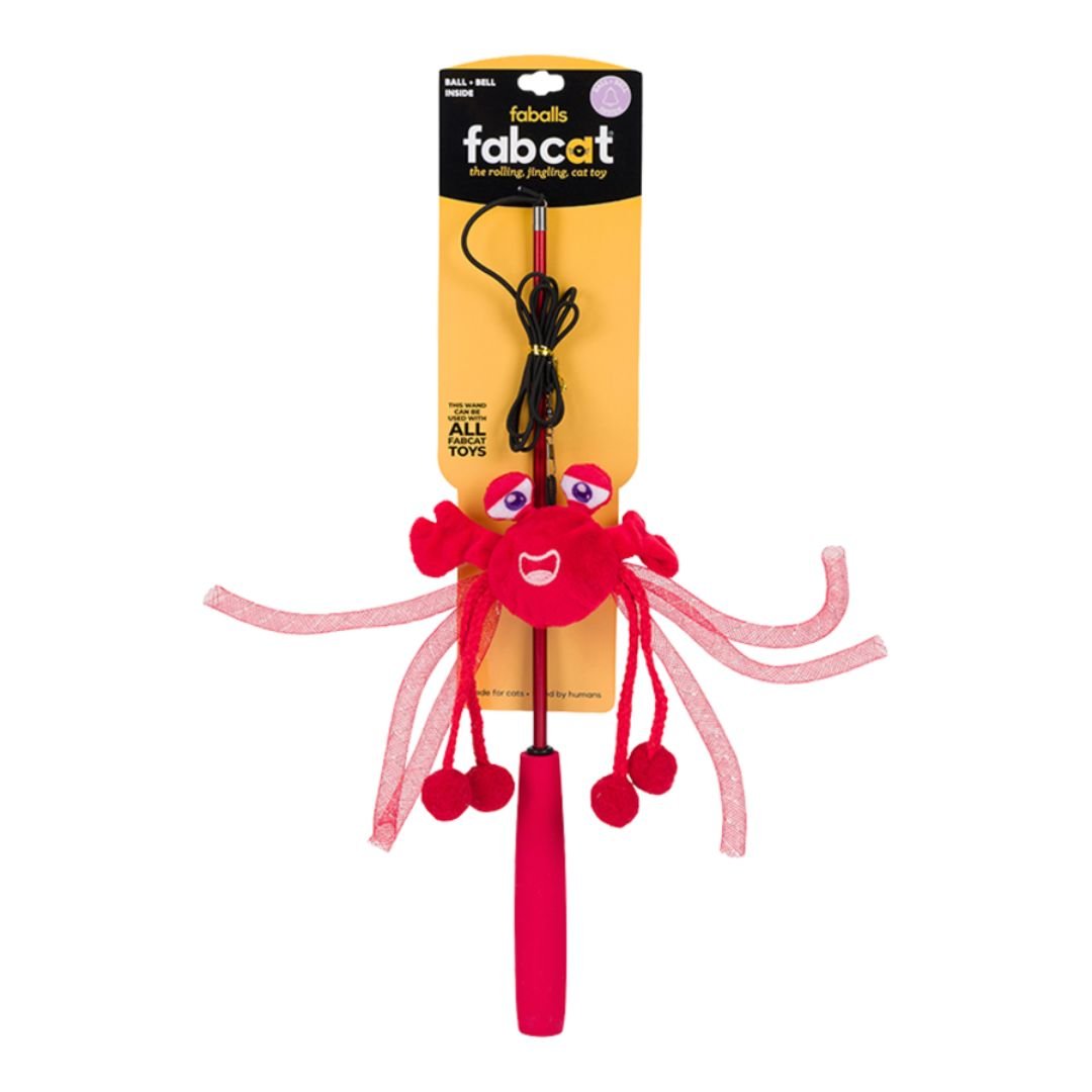 Fabcat Faball Teaser Crab - Pets Perfect