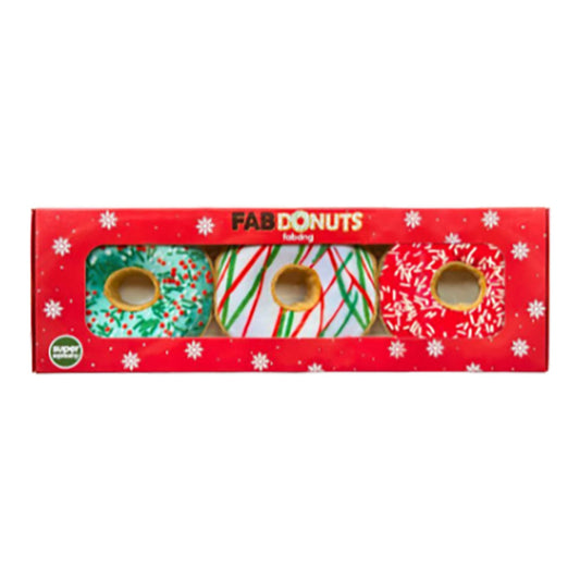 Fabdog Dog Holiday Donut 3 Pack