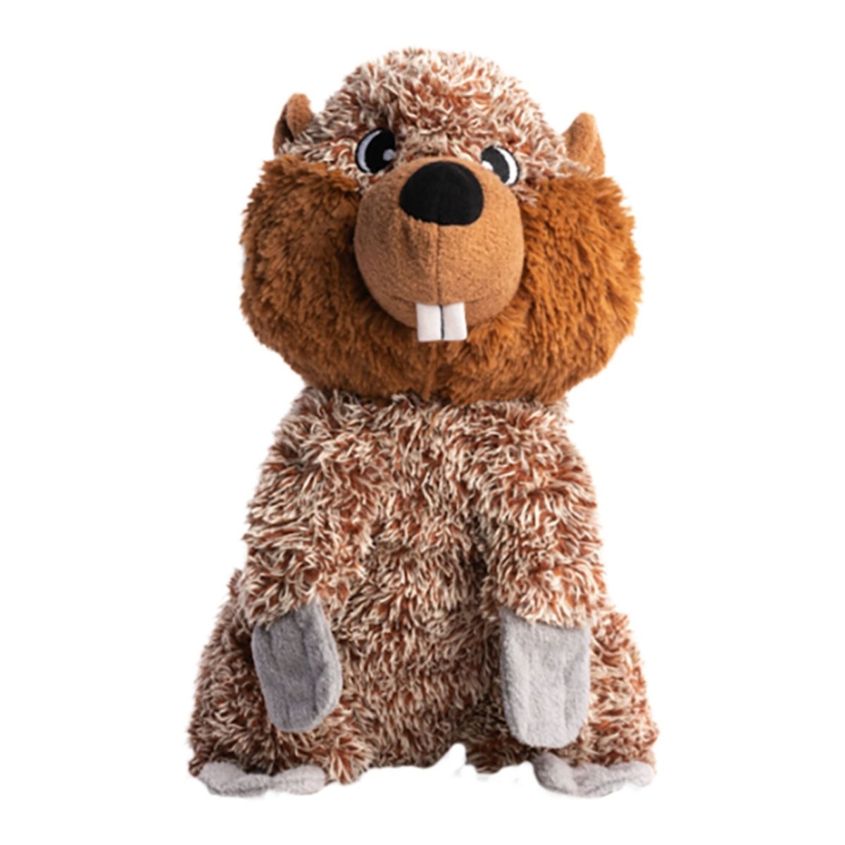 Fabdog Dog Fluffy Beaver One Size - Pets Perfect