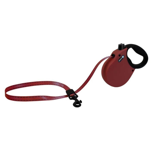 Alcott Adventure Retractable Belt Leash - Red (X-Small, 10 ft)