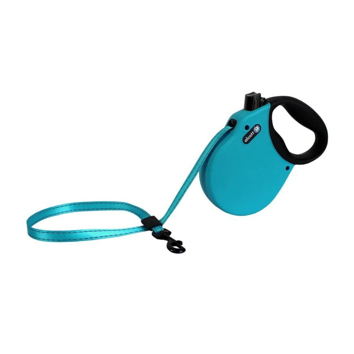Alcott Adventure Retractable Belt Leash Blue Small - 16Ft - Pets Perfect