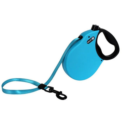 Alcott Expedition Retractable Belt Leash Blue Large - 24Ft - Pets Perfect