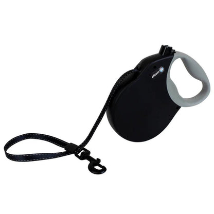 Alcott Expedition Retractable Belt Leash - Black (Small/Medium, 24 ft) - Pets Perfect