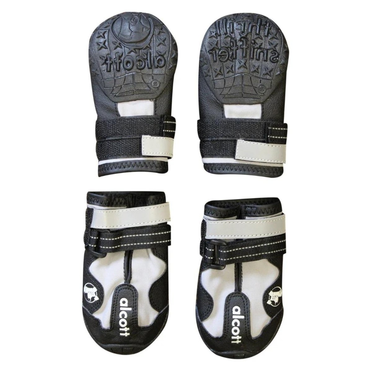 Alcott Adventure Boots Black/Gray Small - Pets Perfect