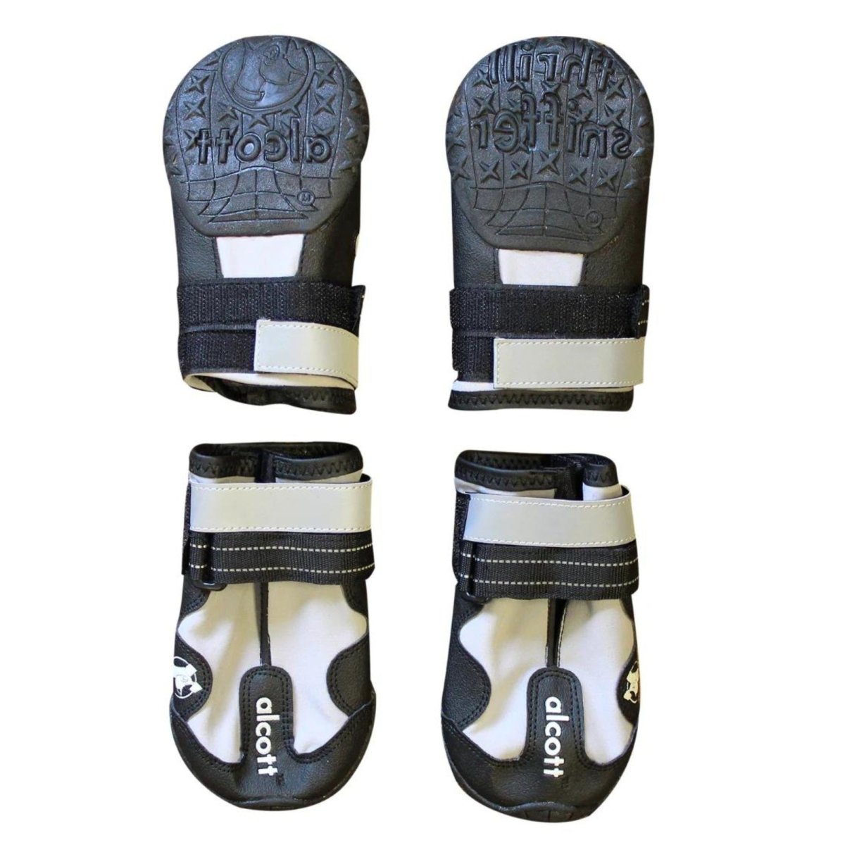 Alcott Adventure Boots Blak/Gray Medium - Pets Perfect