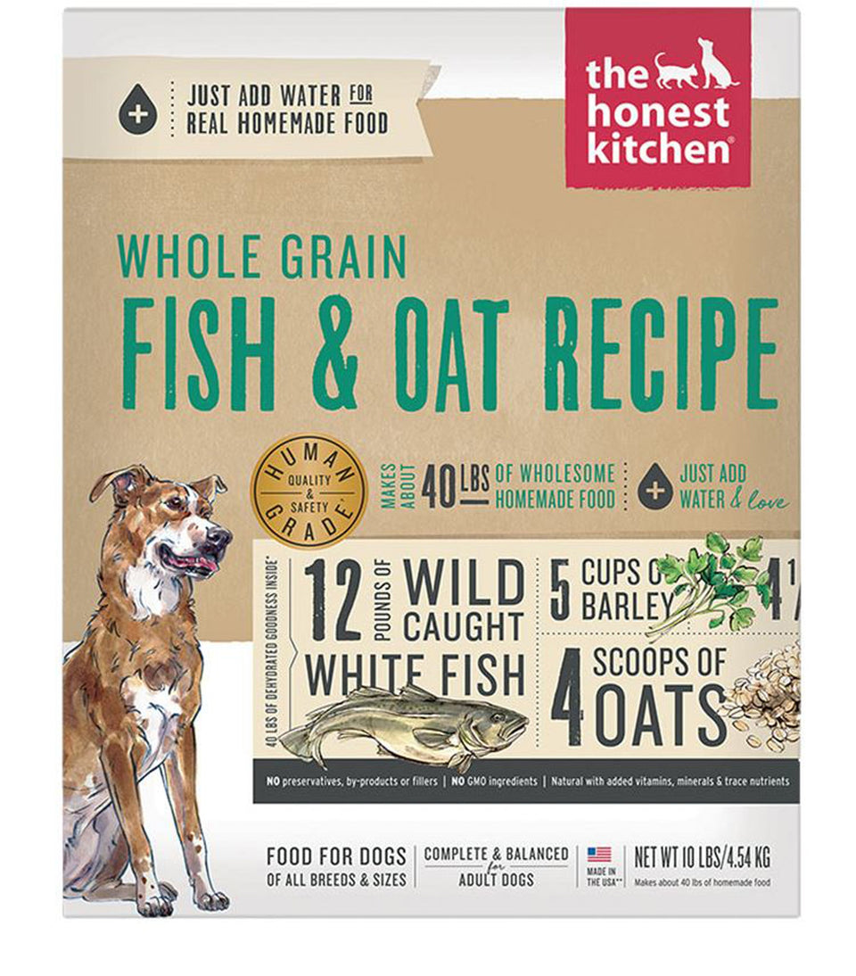 Honest Kitchen Dog Whole Grain Fish Oat 10 lbBox