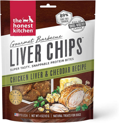 Honest Kitchen Dog Gourmet Chicken Liver & Cheddar Chips 4 oz
