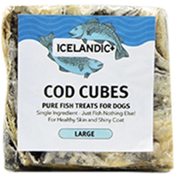 Icelandic+ Cod Skin Cubes – Omega - 3 Rich Natural Dog Chew | Case of 12 - Pets Perfect