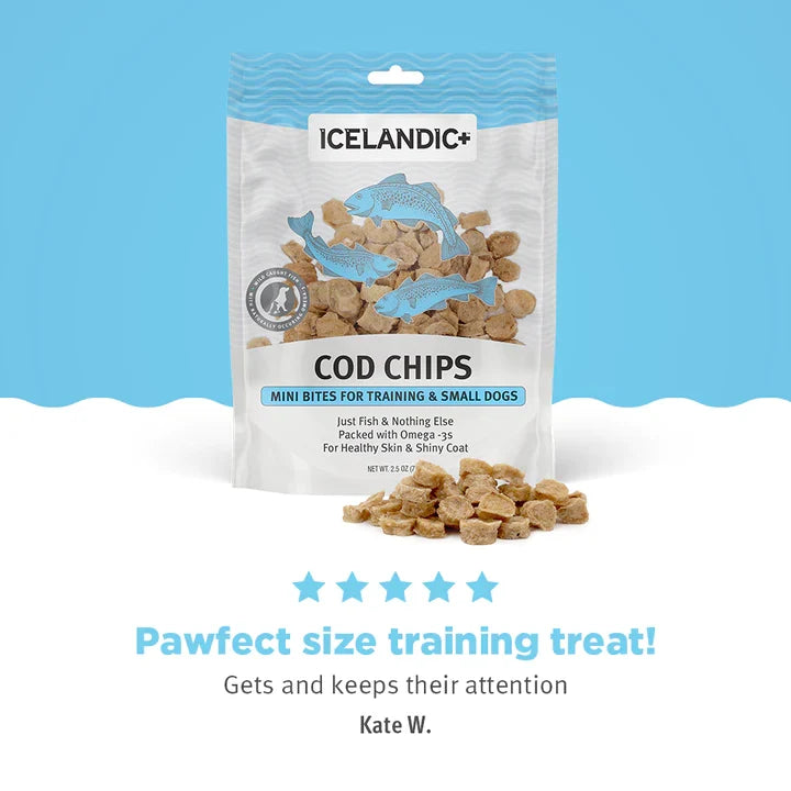 Icelandic Dog Cod Chips Mini 2.5 oz