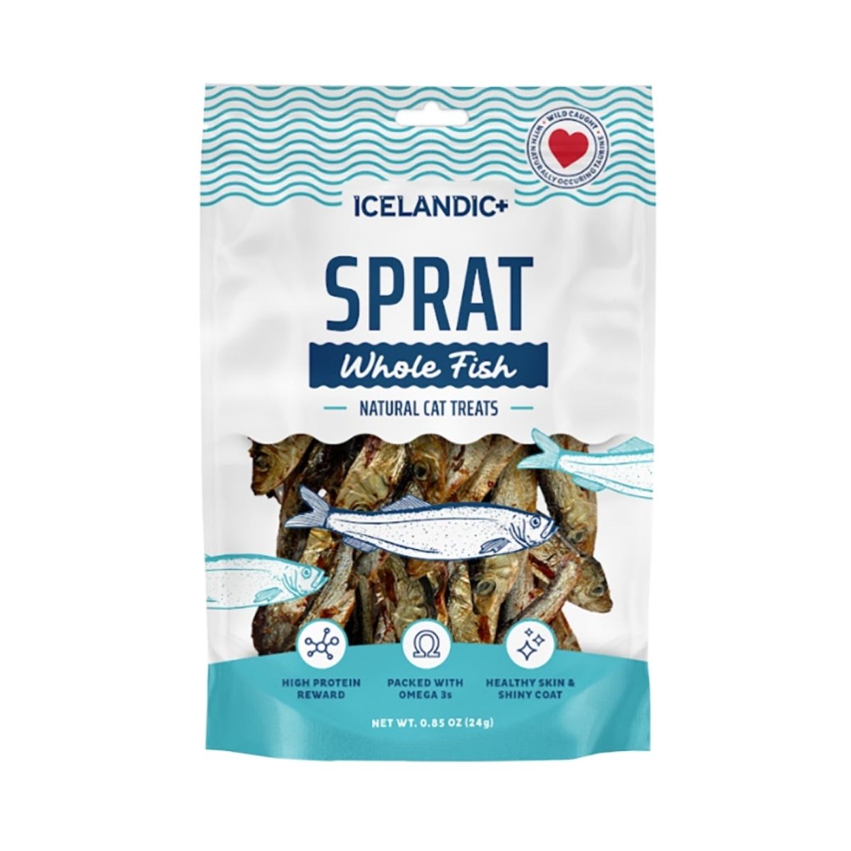 Icelandic Cat Sprats Whole Fish For Cats .85oz. - Pets Perfect