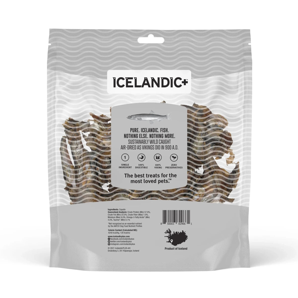 Icelandic Dog Capelin Whole Fish Bulk 12oz - 8 Per Box - Pets Perfect