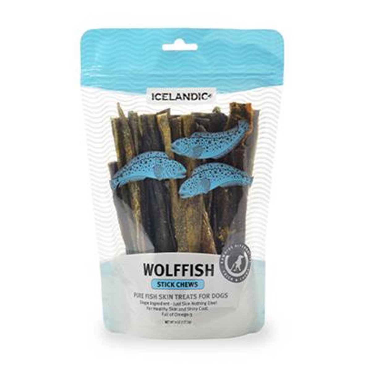 Icelandic+ Wolffish Skin Chews – Omega - 3 Rich | 9oz - Pets Perfect